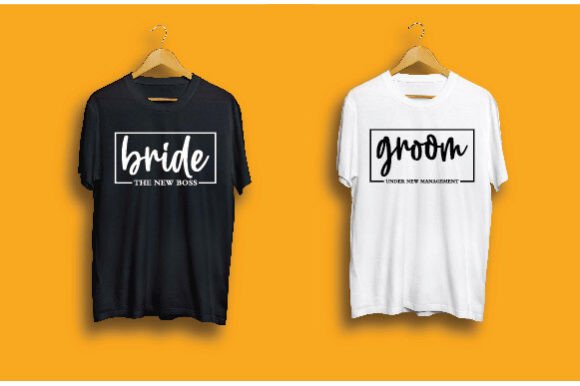 Bride the New Boss: Crafting the Ultimate Wedding T-Shirt Design
