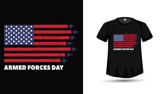 Celebrate Patriotism: The 4th July Armed Forces Tshirt Design