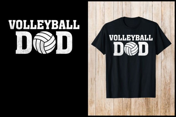 Celebrate the Sideline Hero with Volleyball Dad T-shirt Design