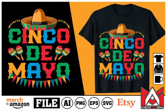 Celebrate with Color: Cinco de Mayo T-Shirt Design Ideas