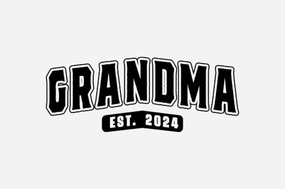 Grandma Est. 2024: Varsity SVG & PNG Design for Your Projects
