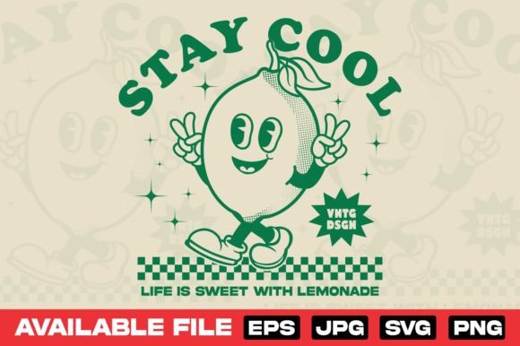 The Zesty Appeal of Retro Lemon Character Art